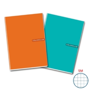 Maxi quaderno A4 copertina 200g/m² - 20+1 fogli 80g/m² Colorclub quadretti 5mm - 5712