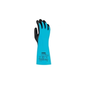 Guanti protettivi U-Chem 3200 in nylon - rischi chimici Uvex blu/nero TG. 7 6097207