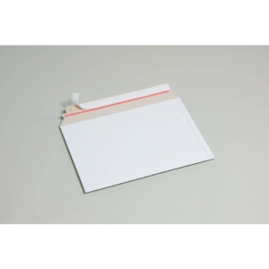 Buste a sacco in cartoncino teso Bianco apertura lato lungo Cart Pack Bong formato A5+ (26x20,5x-2,5 cm) - 450g/m² (conf.200)