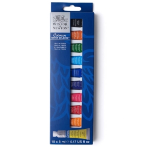 Set tubetti acquerello Cotman Winsor&Newton 5 ml - Colori Assortiti (conf.10)