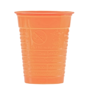 Bicchieri 200 ml R marcato in polistirene Dopla Arancione (conf.100)