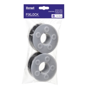 Bobine in nylon dentato ultra resistente per fascettatrice FIXLOCK Iternet Nera (conf.2)