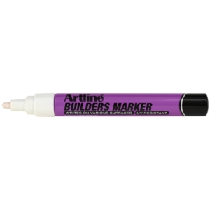 Marcatore specale per legno Builders Artline - punta 2,3 mm bianco A BDM/BI