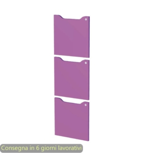 Ante pantografate con serratura Maximail 36,8xh.36,8 cm Artexport Viola scarlatto - 3aMaxM/S (set 3 pezzi)