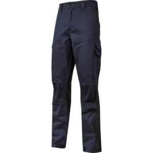 Pantalone da lavoro in cotone elasticizzato Guapo Blu U-Power taglia XXL