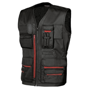 Gilet da lavoro con tasche multifunzionali Fun Black Carbon U-Power taglia XXL