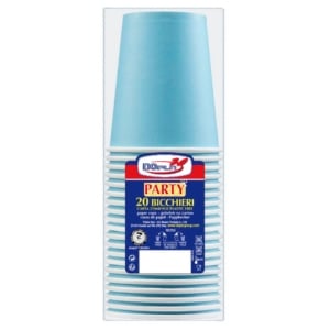 Bicchieri carta WD 250ml Dopla Green Azzurro (conf.20)