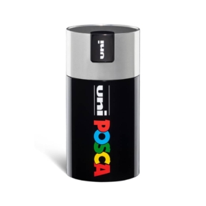 Pennarelli a tempera Uni Ball Uniposca in Gift Box - punta media Colori Assortiti - tappo barattolo Argento - M 84008608 (conf.18)