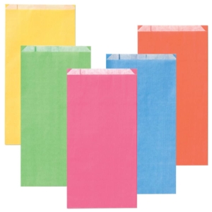 Sacchetti in carta Multicolor 14x28 + 5 cm Rex-Sadoch tinte unite chiare assortite - MLC05LIT (conf.100)