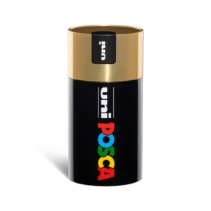 Pennarelli a tempera Uni Ball Uniposca in Gift Box - punta media Colori Assortiti - tappo barattolo Oro - M 84008516 (conf.18)