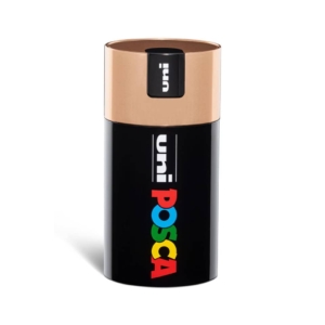 Pennarelli a tempera Uni Ball Uniposca in Gift Box - punta media Colori Assortiti - tappo barattolo bronzo - M 84008691 (conf.18)