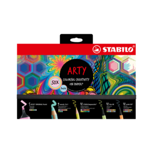 Pennarellini, fineliner, pastelli e evidenziatori Stabilo Colorful Arty Creative set pastel - 77/6-2-20 (conf.50)