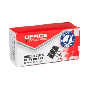 Molle fermacarte Nero Office Products 32 mm (conf.12 molle)