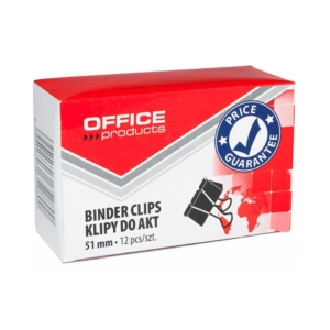 Molle fermacarte Nero Office Products 51 mm (conf.12 molle)