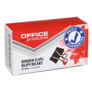 Molle fermacarte Nero Office Products 25 mm (conf.12 molle)