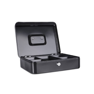 Cassetta portadenaro in metallo con serratura 300x90x240 mm Donau Nero