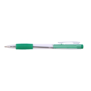 Penna a sfera a scatto ricaricabile Office Products punta 0,7 mm - Verde - 17015611-02 (conf.50)