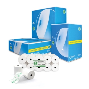 Rotoli registratore di cassa Exclusive Rotolificio Pugliese - 48g/m² BPA FREE 6,0cm x 60m - f. 12 mm (conf.10)