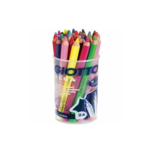 Matite colorate GIOTTO Mega in barattolo colori assortiti - F519700 (conf.24)