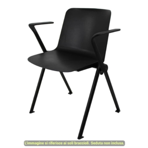 Coppia braccioli per linea Plus Unisit Nero ACCBRPL2NE