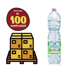 Bancale 100 confezioni da 6 bottiglie Ecogreen da 1,5 litri di Acqua Minerale Naturale San Benedetto