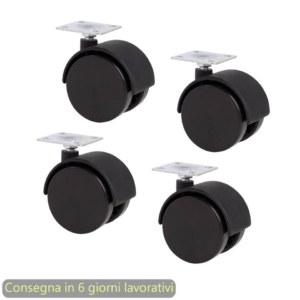 Kit ruote per libreria linea Maxicolor Artexport - kit MaxC (conf.4)