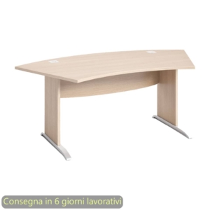 Scrivania direzionale piano Rovere 190x96xh.73 cm gamba a pannello ad L Flex Direction Artexport - BMNG-JPL/C