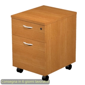 Cassettiera con ruote Artexport Presto 1 cassetto + 1 classificatore - 41,8x52xh.59,5 cm Faggio - 60022/6