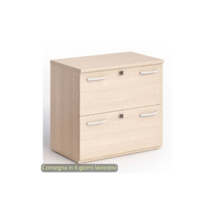 Mobile classificatore Flex 2 cassetti con serratura 80x46xh.73 cm Artexport Rovere - BB+CL-B/C