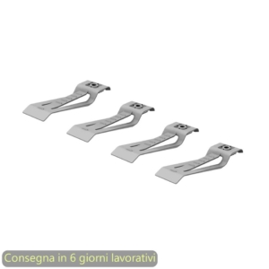 Clip di supporto per cavi Bridge Artexport Grigio alluminio 3-CCAA0004-ED (conf.4)
