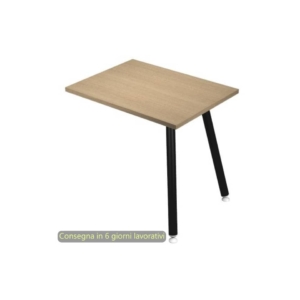 Allungo reversibile per scrivanie Skinny Metal 60x80xh.74,4 cm gambe metalliche Nere Artexport piano Rovere - 6417-DJA-C-AQ