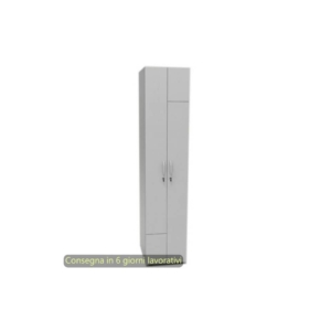 Spogliatoio a 2 ante con serratura 40x52xh.180 cm Artexport Grigio 2623/9