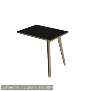 Allungo reversibile per scrivanie Woody 60x80xh.74,4 cm gambe Rovere Artexport piano Nero - 6417-DKA-8C-AQ