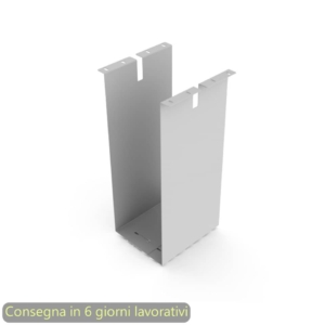 Porta CPU sospeso 21/27x26,5xh.57,2 cm Artexport Grigio alluminio 3-BYAA0000-AA