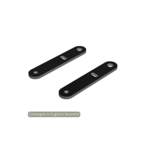 Coppia di piastre Moody per fissaggio sottopiano per scrivania singola Artexport Nero - 3-BSAL0012-AQ