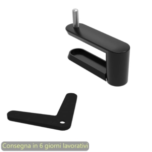 Base per pannello trasversale Moody 80x15xh.29,5 cm Artexport Grigio alluminio - 3-BSAL0800-AA