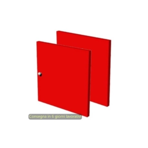 Coppia di antine per libreria componibile Maxicolor - 32,2x32,2 cm Artexport Rosso - 2A MaxC/R