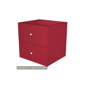 Coppia di cassetti per libreria componibile Maxicolor - 32,5x28,8x32,5 cm Artexport Prugna - 2C MaxC/P