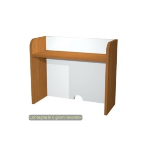 Sopralzo per mobile di servizio angolo Ristoro 59,8x24xh.50 cm Artexport Noce chiaro/Bianco - 2872.3/34