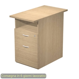 Cassettiera con ruote Artexport Presto 1 cassetto + 1 classificatore - 41,8x52xh.59,5 cm Rovere - 60022/C