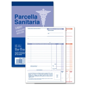 Blocco parcelle sanitarie 50x2 copie autoricalcanti 14x21 cm Z10584Z118504