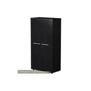Armadio medio 82,8x43xh.158,2 cm con ante Flora Artexport Nero venato frassino - 937-73/8