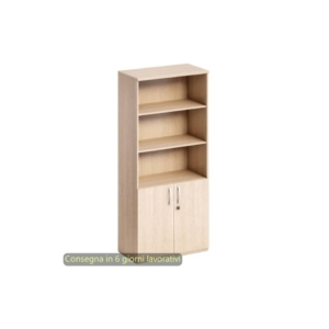 Mobile alto con ante basse 80x46xh.181,8 cm con serratura Flex Artexport Rovere BH+AB+BH-C/C