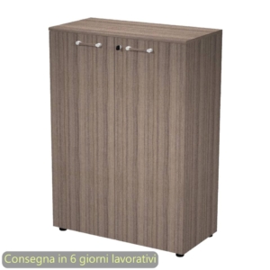 Mobile medio con ante 90x45,3xh.126,2 cm Giunone Artexport Noce toscano 235-61-69_N