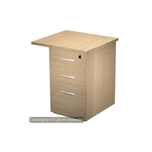 Cassettiera alta per scrivanie 2 cassetti + 1 classificatore 65x60xh.73 cm Flex Artexport Rovere - CA60+TOP65/C