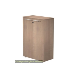 Armadio medio con ante melaminico 82,8x43xh.119,8 cm Flora Artexport Noce arabis - 935-69/K