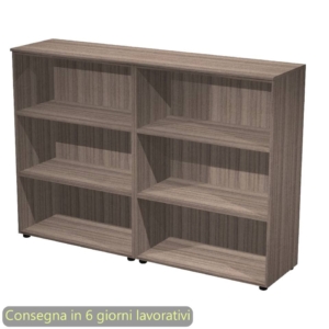 Coppia mobili medi a giorno 180x45,3xh.126,2 cm Giunone Artexport Noce toscano - 235C-62_N