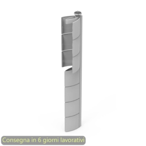 Flap salita cavi verticale Bridge Artexport Grigio alluminio 3-CBAA0720-EC