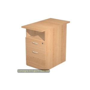 Cassettiera alta 1 vano a giorno + 1 cassetto + 1 file 43x80xh.72 cm smontata Presto Artexport Faggio - 60023/6