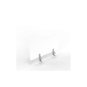 Pannello divisorio in melaminico Bianco per scrivanie singole 80xh.42 cm linea Practika Quadrifoglio - CODI080-BA